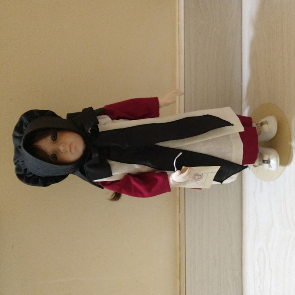 Vintage All Porcelain 13" Amish Doll The Trellis Collection